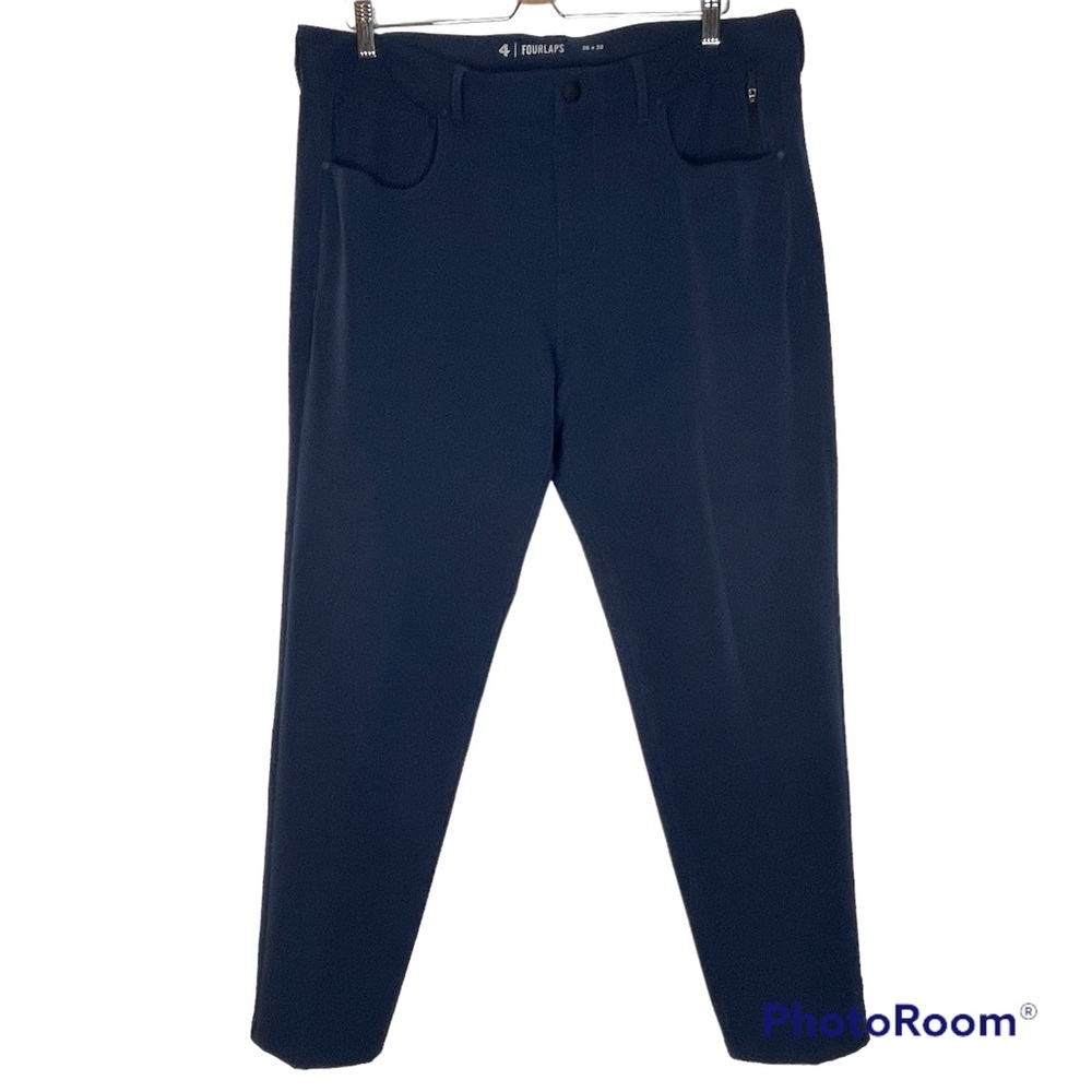 4Laps Blue Traverse Pant RE-UP Fabric 12”Rise Sz.36X28”-Altered-